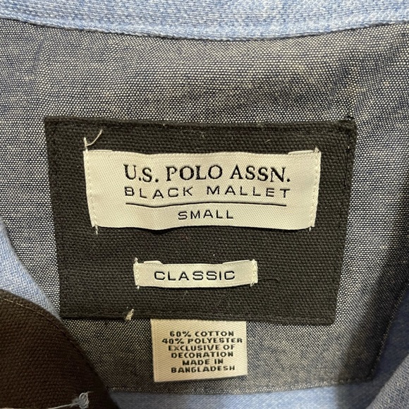 US POLO ASSN | Men’s Charcoal Gray Polo Size S - Picture 6 of 6